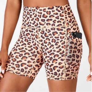 Fabletics Cheetah On-The-Go PowerHold® Shorts
